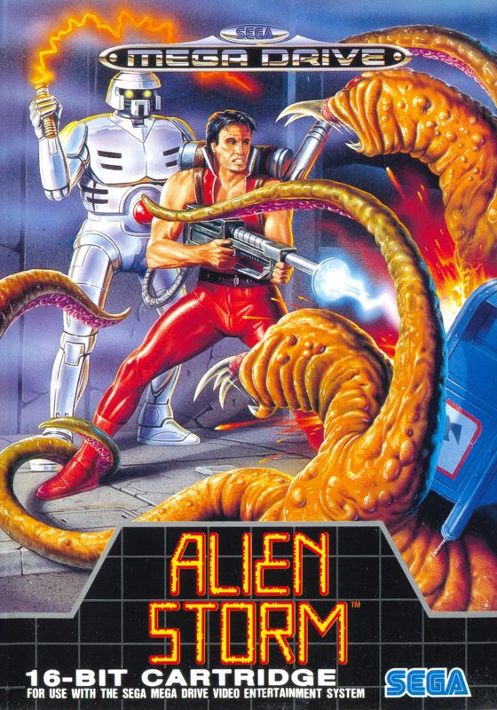 Alien Storm box art for Sega Genesis